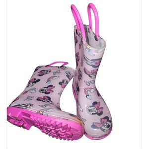 Kids Minnie Mouse Rain Boots
